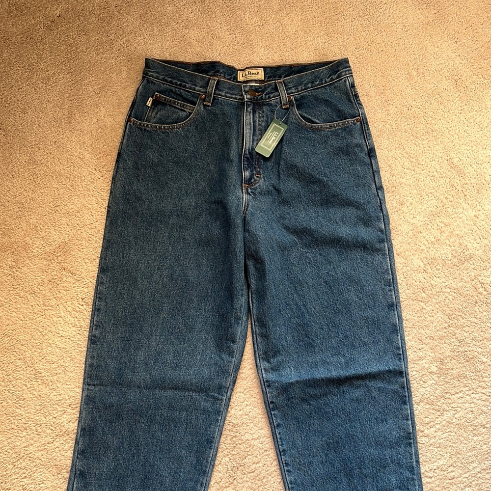 LL Bean Mens Jeans Flannel Lined